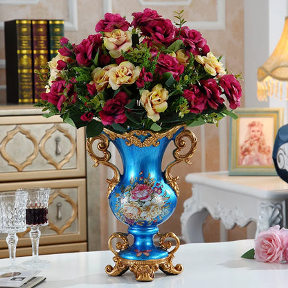 Luxury European Resin Vase - Sleek Home Decor