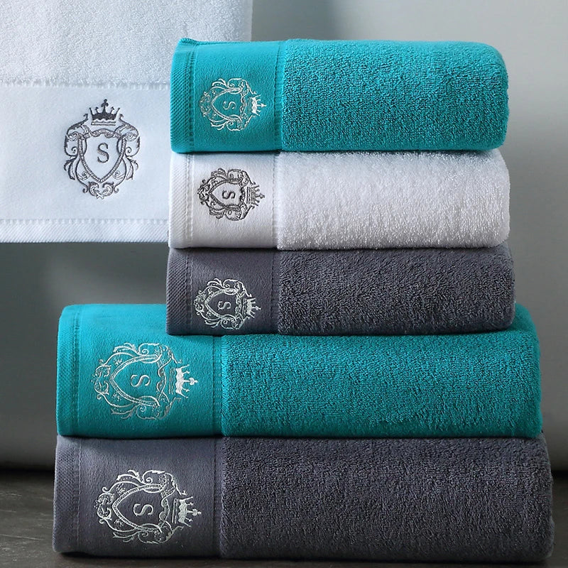 Pakistani Cotton Towels with Embroidery - Sleek Home Decor