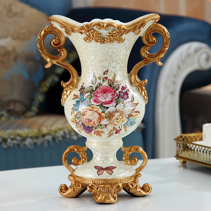 Luxury European Resin Vase - Sleek Home Decor