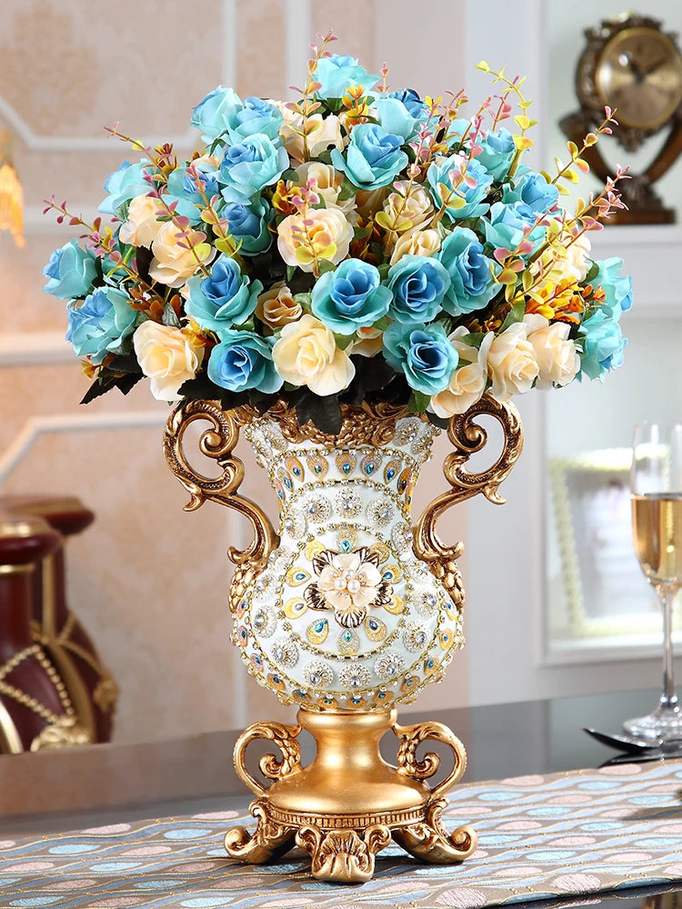 Luxury European Resin Vase - Sleek Home Decor