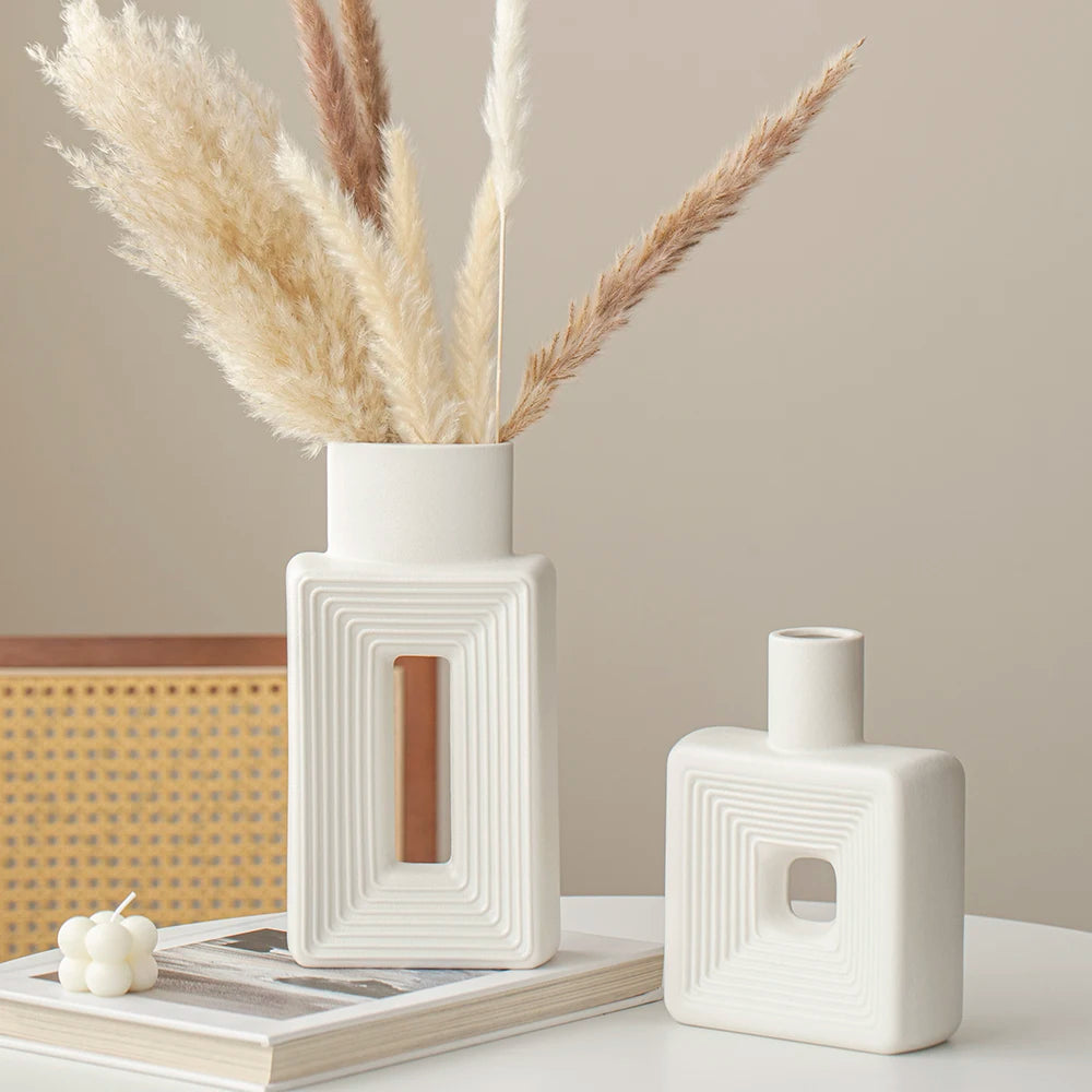 Square Vase Minimalist Vase - Sleek Home Decor