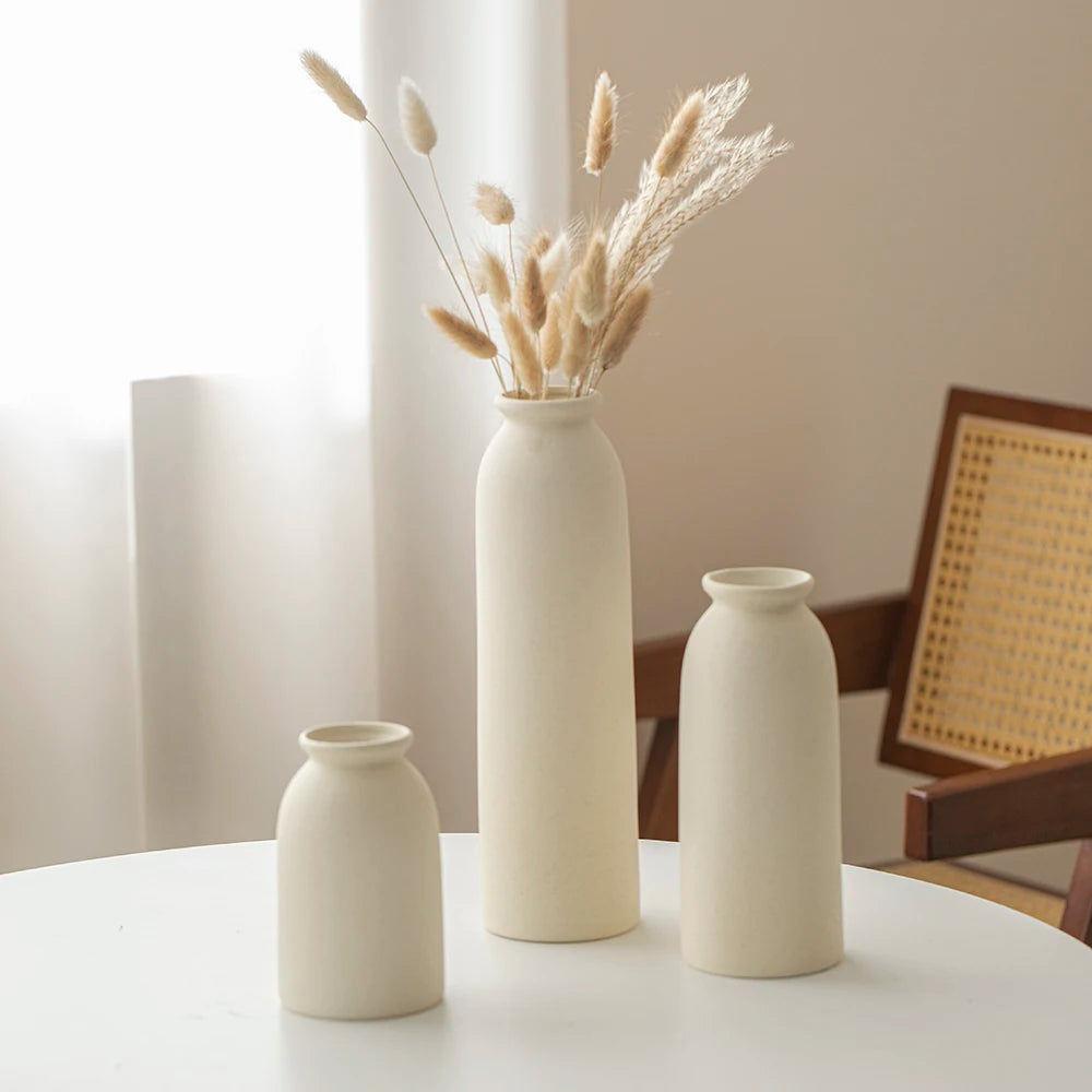 Modern Bohemian Ceramic Vase - Sleek Home Decor