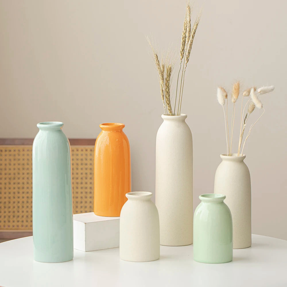 Modern Bohemian Ceramic Vase - Sleek Home Decor