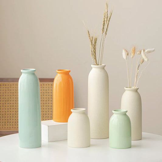 Modern Bohemian Ceramic Vase - Sleek Home Decor