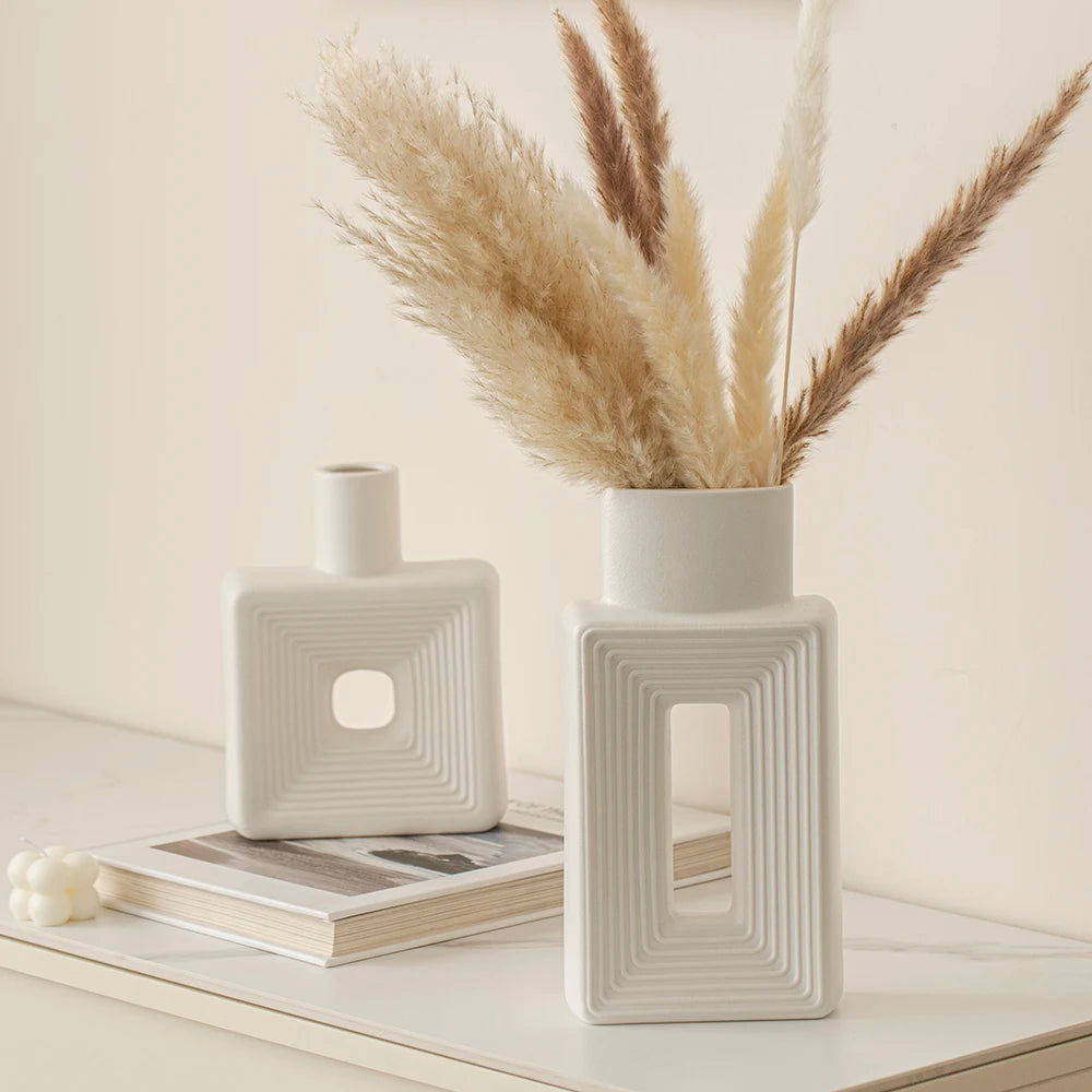 Square Vase Minimalist Vase - Sleek Home Decor